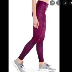 Lole Women's Maroon Floral-Print Leggings
